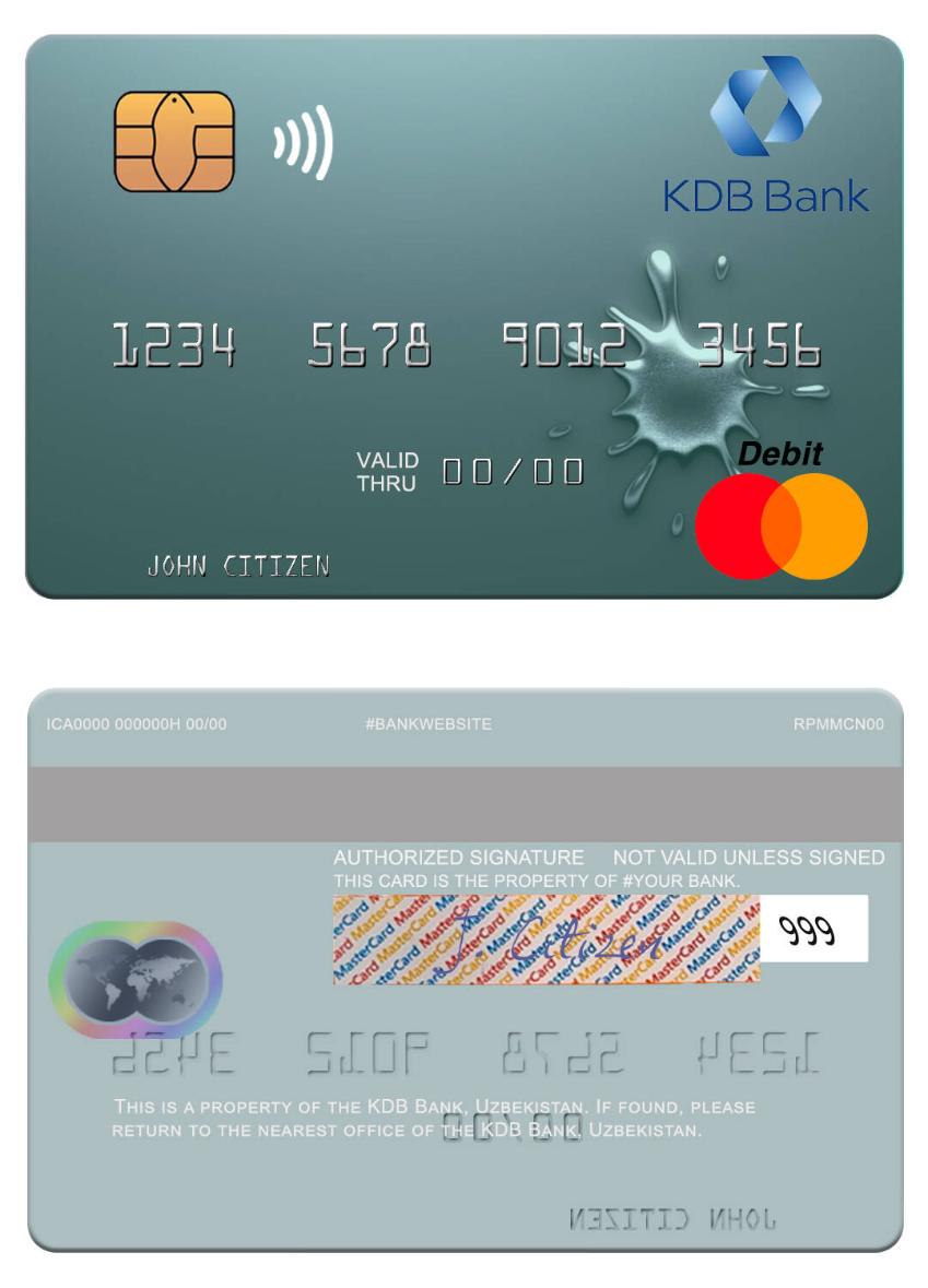 Uzbekistan KDB Bank mastercard